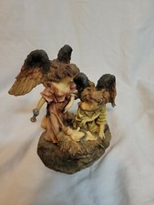 1998 Vanmark Bethlehem Beginnings Nativity Collection Angels visiting Baby Jesus picture