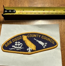 Vintage BSA San Diego County Council CSP Boy Scout California Shoulder Patch picture