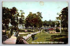 Put-in-Bay OH Rustic Bridge Hotel Victory Postcard 1910 Postmarked picture