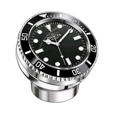 Invicta Pro Diver 70700 80mm Desk Clock Silver Black Dial Stand NIB picture