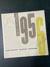 1956 FORD Detroit Auto Show Vintage SALES BROCHURE STYLE car design clay models picture