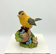 Rare LEFTON'S GOLDFINCH ON FLOWER POT picture
