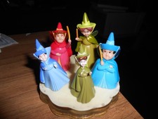 Disney (2)  Mattel (1)  Sleeping Beauty FIVE  Fairy Godmothers Mini Figurines picture
