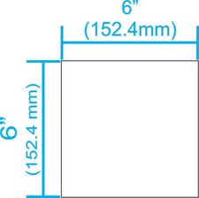 6in x 6in Magnet Blank Car Truck Vehicle Bumper Decal picture