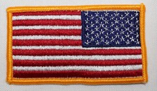 US Surplus Stars & Stripes Right Shoulder Sew On Patch Full Color American Flag picture