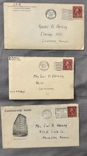 Vintage 1926 1928 1929 Love Letters In Envelopes Lot of 3 Antique Ephemera Rare picture
