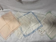 #7 VINTAGE HANDKERCHIEF LOT OF 5 picture