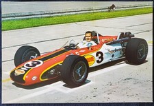 1968 Bobby Unser Winner Indianapolis Indy 500 IMS IndyCar 7x9 Jumbo Post Card picture