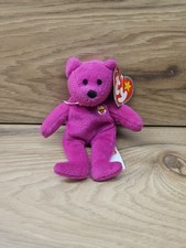Burger The Bear 2004 Ty Teenie Beanie Baby 25 Anniversary, McDonald's picture
