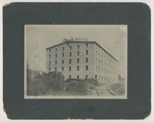 c1910s Mounted Photo Seating Factory Building Workers on Roof Washington Indiana picture