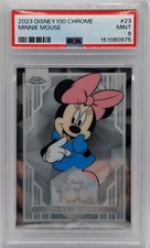 2023 Topps Chrome Disney 100 #23 Minnie Mouse PSA 9 picture