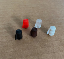 Qty One (1) Vintage NOS Plastic Clock Radio Knob - Pick from Five Colors  picture