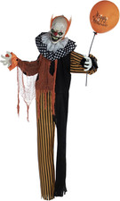 Haunted Hill Farm Life-Size Scary Talking Clown, Halloween Animatronic with Moti picture