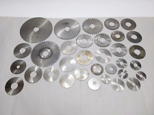 Lot of 33 Slotting Slitting Milling Machinist Machining Saw Blades picture