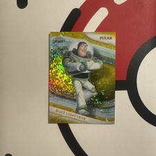 🔥2025 Topps Chrome Disney Buzz Lightyear Gold Refractor  Card #90🔥 picture