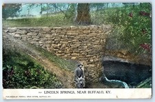 1908 Buffalo Kentucky KY Vintage Postcard Lincoln Springs Exterior View Posted picture