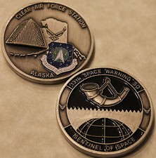 13th Space Warning Sq Clear Air Force Station AK Space Command Challenge Coin picture