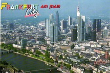 Postcard - Frankfurt City aerial view. picture