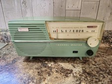 Vintage Tea Green Channel Master Model 6511 Transistor Tabletop Radio MCM picture