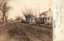 Waterford OH Ohio 1906 Street View RPPC Photo Postcard COPY picture