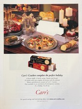 Vintage 2000 Carr's Crackers Complete the Holidays Party Advertisement Print Ad picture
