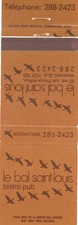 Le Bal Saint-Louis Bistro Pub-Montreal, Que. Vintage Matchbook Cover picture