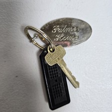Vintage PALMER HOUSE Motel Brass Room Key Fob & BEST Key – Room 303 (Florida) picture
