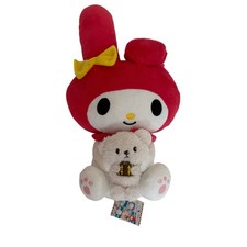 Sanrio My Melody Bon Voyage Plush FuRyu Red Hood Holding Teddy Bear NWT picture