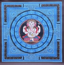 Ganesh Mandala Tibetan Hand-Painted Thangka Painting (19