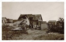 Lawrence Massachusetts 1890s Damaged Victorian House Debris Standard Postcard picture