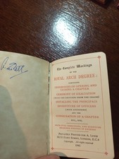 1941 The Complete Workings of the Royal Arch Degree  Freemasonry masonic/773 picture
