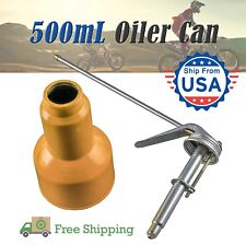 500mL Yellow High Pressure Pump Oiler Oil Can Lubrication Bottle Manual Oil Gun picture