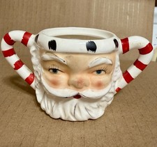 Vintage Lefton Santa Sugar Bowl Without Lid picture
