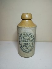 Antique Lee & Green Stoneware Ginger Beer Bottle Syracuse NY picture