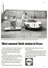 1966 Jim Hall Chaparral D2 Race Car & Shell Gas *DECORATIVE REPLICE METAL SIGN* picture