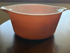 Vintage Pyrex 1.5 qt Casserole Dish 474-B - Orange Autumn Harvest Wheat - No Lid picture