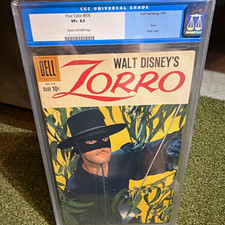 Four Color #976 Zorro CGC 8.5 Walt Disney Guy Williams Dell 1959 Alex Toth  picture