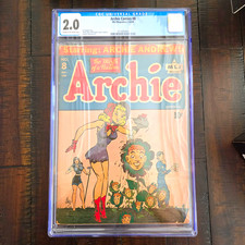 Archie Comics #8 (1944) CGC 2.0 RARE MLJ Magazines Golden Age Archie Andrews picture