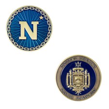 2″ U.S. Naval Academy Challenge Coin — Veteran Owned picture