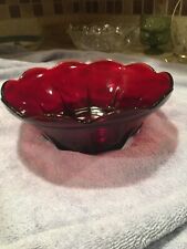 Vintage Anchor Hocking Royal Ruby Large  Dessert Bowl picture