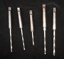 6 MORSE TAPER DRILL BITS..5 #1 -11/64