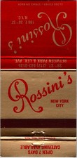 Rossini's New York City NY Vintage Matchbook Cover TMM25-3 picture