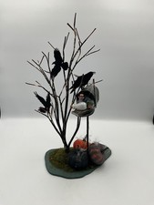 Byers Choice Accessory Halloween Tree w/ Ravens, Mailbox, Cobwebs, Potion Jars picture