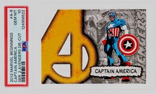 2012 Marvel Beginnings Series 2 Captain America #A-6 Avengers Die-Cut PSA 10 picture