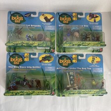 Lot Of 4 vintage Bug’s Life Mini Playsets Mattel: Ant Brigade, Ants Race, Bird picture
