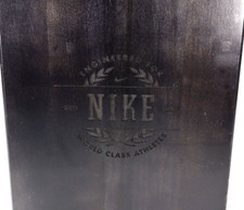 Nike Natural Wood Storage Box Black Engraved World Class Athletes 2011-2012 picture