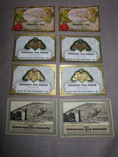 Vintage New Lot of 8 Wine Labels Rudesheimer Berg 1940s Rheingau Region Germany picture