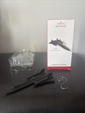 Hallmark Lockheed Martin SR-71 Blackbird Aircraft Ornament Diecast Metal 2014 picture