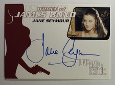 2003 WOMEN OF JAMES BOND AUTO JANE SEYMOUR CARD WA14 AUTOGRAPH LIVE AND LET DIE picture