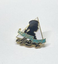 Vintage Grand Masonic Lodge Of France Enamel Pin 200 Years Of Mozart Death picture